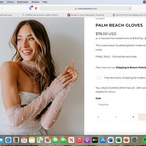 Palm Beach Gloves by Untamed Petals